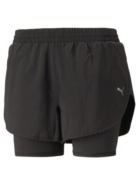 PUMA (WMNS) PUMA Run Favourite Woven 2 in 1 Running Shorts 'Black' 523181-01