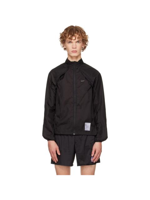 SATISFY Black Rippy Modular Windbreaker Jacket