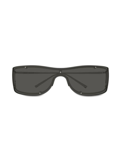 SAINT LAURENT Women's 99MM Shield Sunglasses - Silver Grey