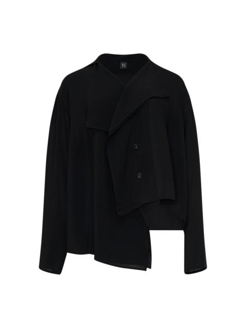 Y's Draped Asymmetric Blouson