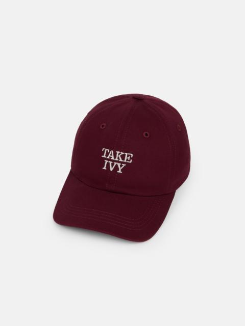 J. PRESS MADE-IN-USA TAKE IVY BURGUNDY DAD HAT