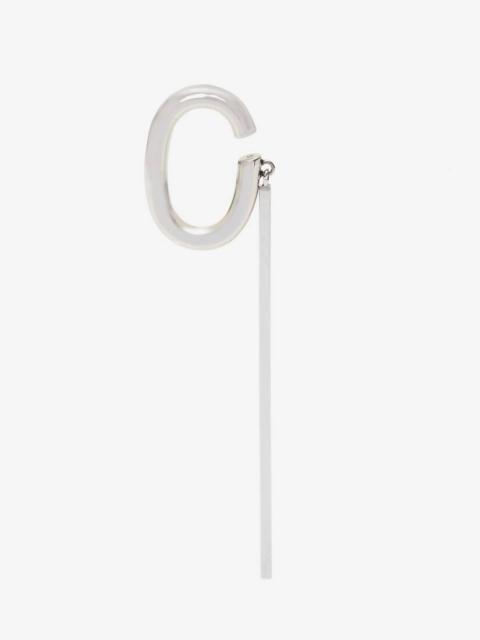 Alexander McQueen Women's Stick Earring in Antique Silver