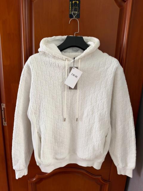 Dior Dior White Logo Print Hooded Sweater