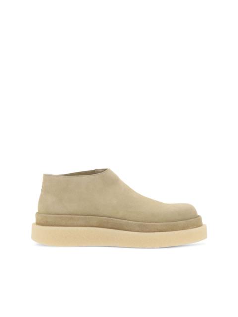 Jil Sander suede slip-on loafers