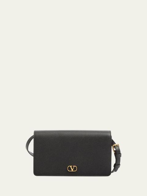 Valentino VLOGO Flap Leather Wallet