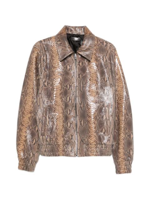 AMIRI zip-up leather jacket