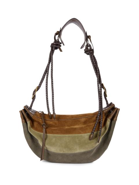 Isabel Marant Women's Medium Maia Suede Shoulder Bag - Multicolor Khaki