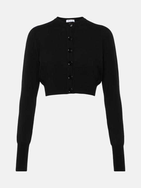 Alaïa Cropped wool-blend cardigan