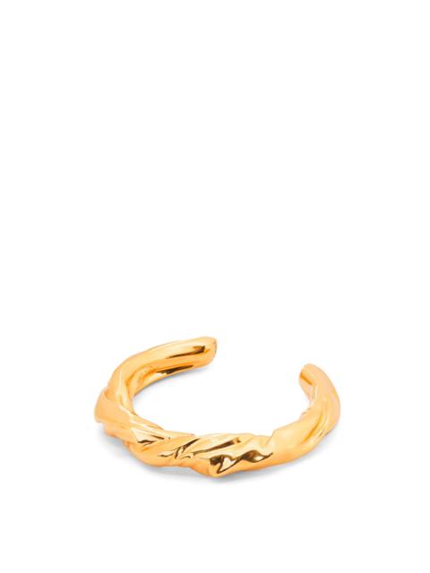 Loewe Small nappa twist cuff in sterling silver