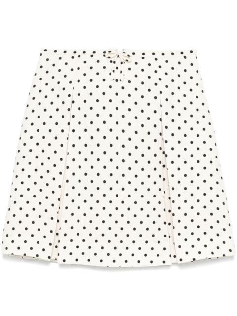 Valentino polka dot-print mini skirt