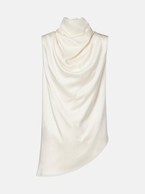 RÓHE Draped satin top