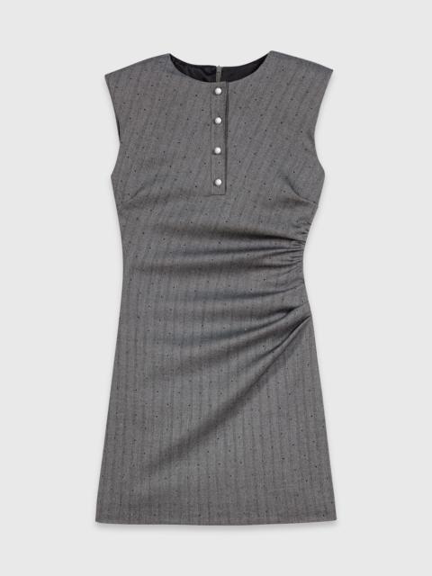 maje Short rhinestone tailored dress