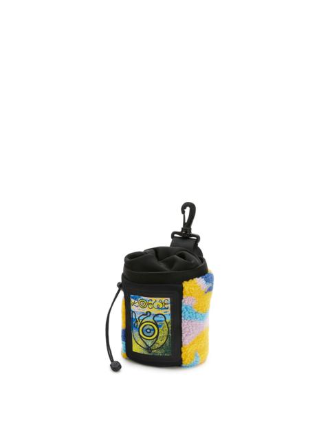 Loewe Chalk bag in camo fleece and canvas