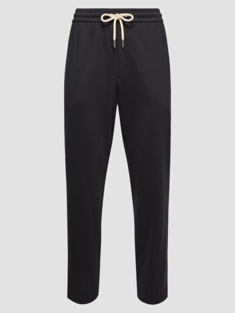 Moncler Men's Sweatpants in Technical Jersey - Dark Blue