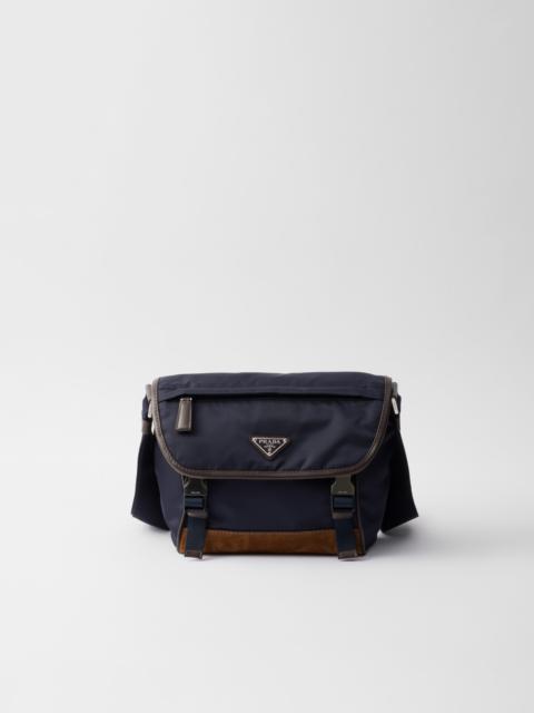 Prada Small Re-Nylon and leather shoulder bag