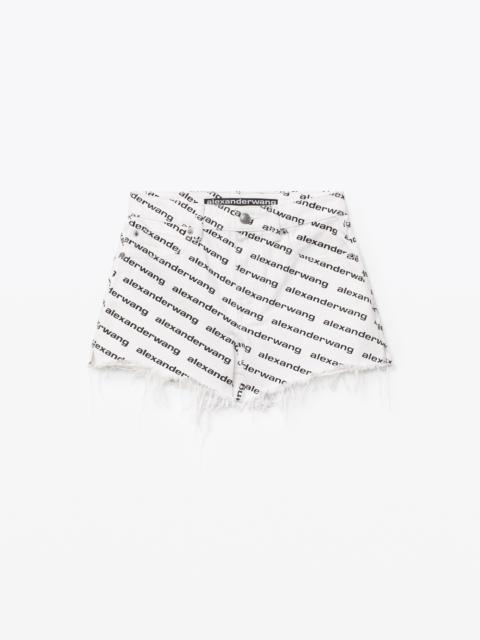 Alexander Wang BITE LOGO SHORT IN DENIM