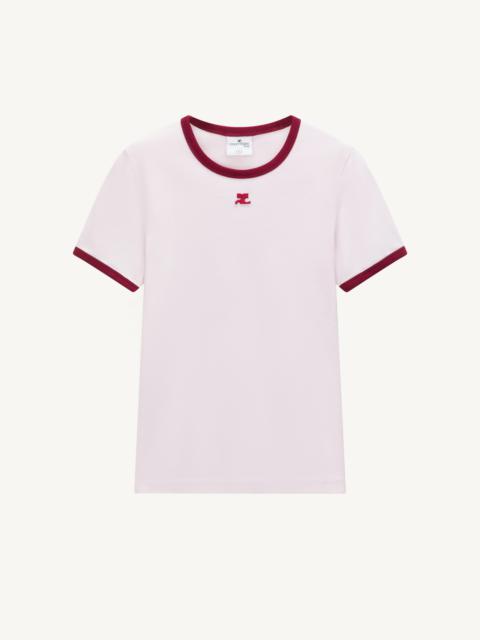 courrèges CLASSIC CONTRAST T-SHIRT