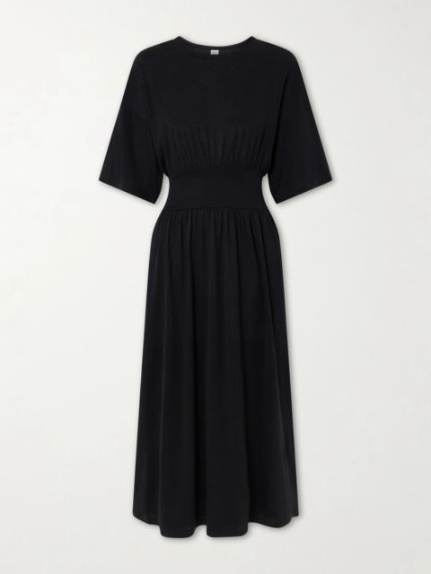 TOTEME Cotton And Silk-blend Midi Dress