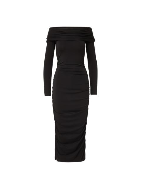 VERONICA BEARD TINETTE OFF-THE-SHOULDER MIDI DRESS