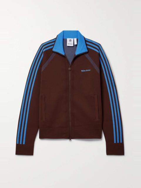 adidas Originals + Wales Bonner mesh-trimmed recycled stretch-knit track jacket