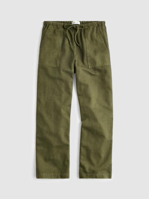 Madewell Pull-On Barrel-Leg Utility Pants in Airy Denim