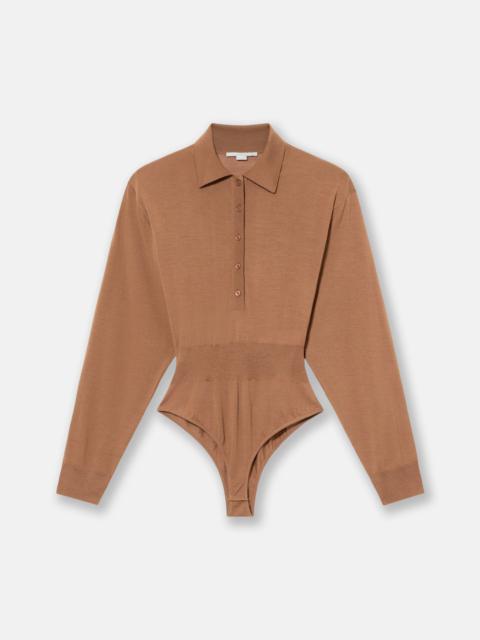 Strong Shoulder Long-Sleeve Bodysuit