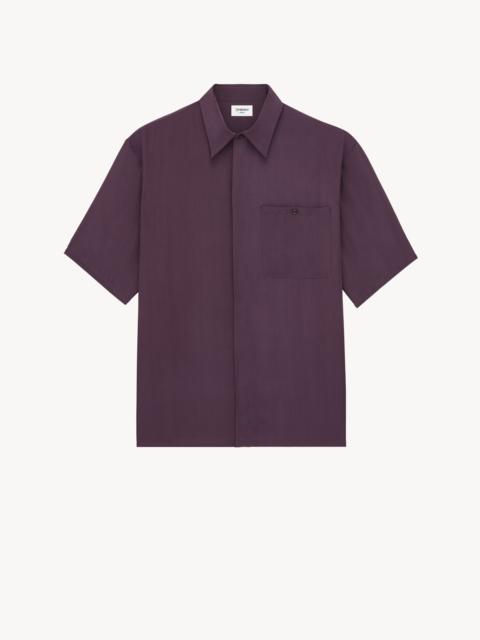 SAINT LAURENT PAJAMA SHIRT IN VISCOSE AND SILK