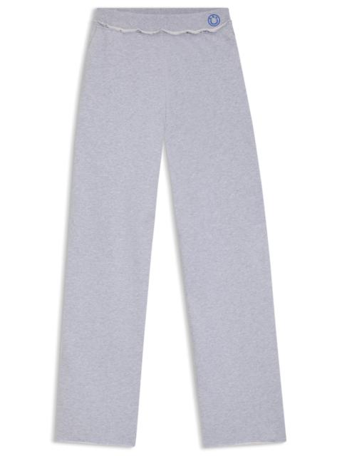HUGO LOGO-WAISTBAND TRACKSUIT BOTTOMS IN COTTON TERRY