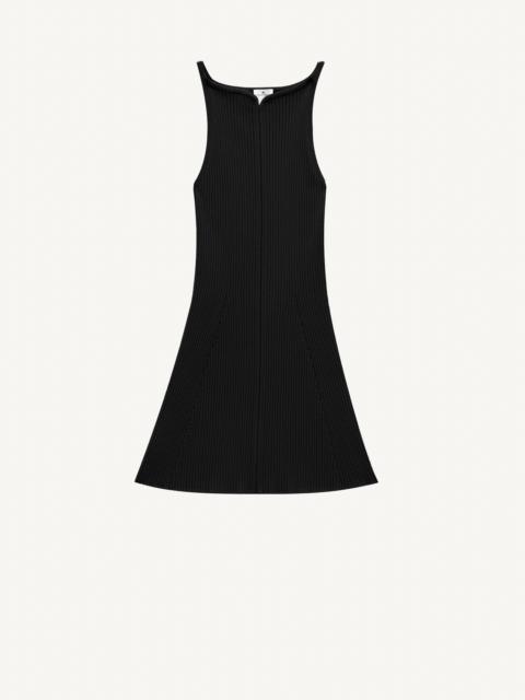 courrèges SHORT DRESS WITH SWALLOW NECK