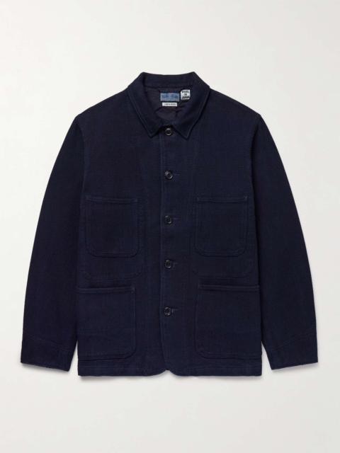 Indigo-Dyed Sashiko Cotton Jacket
