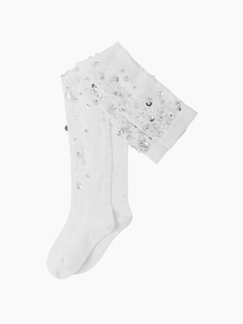 Miu Miu Over-the-knee cotton socks
