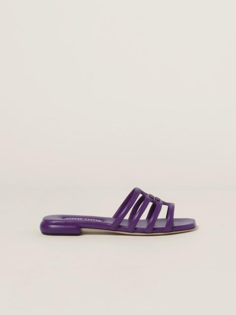 Miu Miu Padded leather sandals
