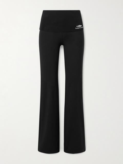 BALENCIAGA Embroidered Jersey Flared Leggings