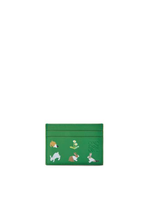 Loewe Bunny plain cardholder in nappa calfskin