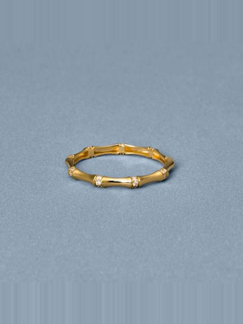 STONE AND STRAND Pave Bamboo Eternity Ring