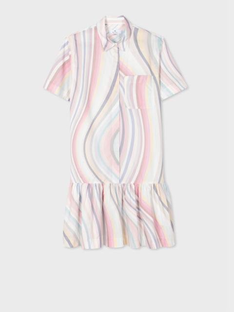 Paul Smith Faded 'Swirl' Shirt Dress