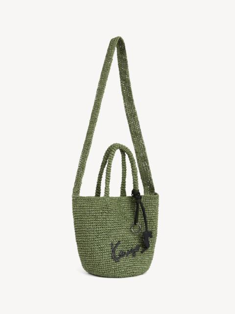 KENZO Small basket in raffia
