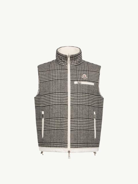 Moncler Gienah Reversible Wool Blend Down Vest