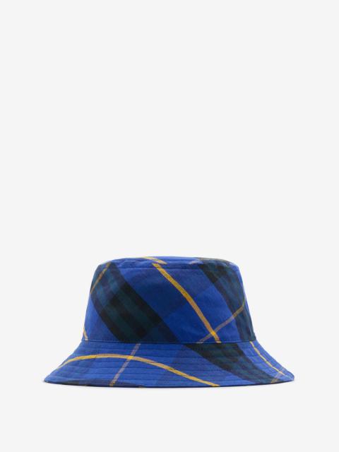Burberry Check Linen Bucket Hat