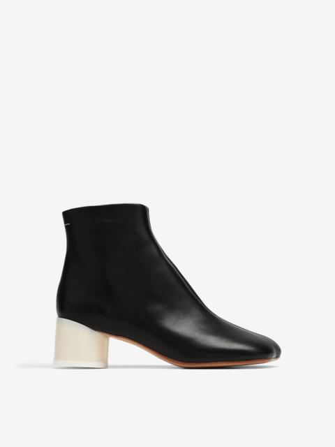 MM6 Maison Margiela 6 logo heel boots