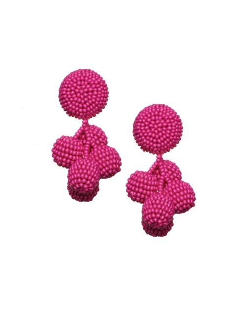 SACHIN & BABI MINI COCONUTS EARRINGS - FUCHSIA