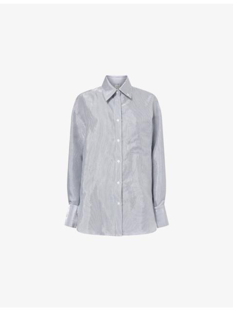 TWP Big Joe Oversized Striped Cotton-Blend Shirt