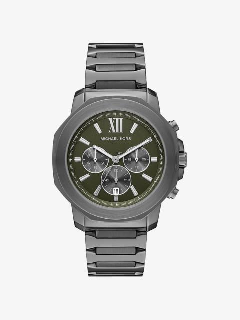 MICHAEL KORS Oversized Prescott Gunmetal Watch