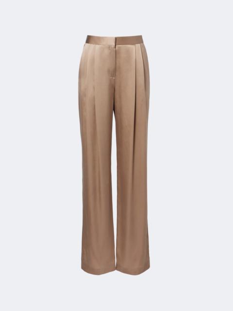 TOM FORD Pleated silk straight pants