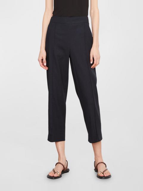 Mid-Rise Tapered Pull-On Pants