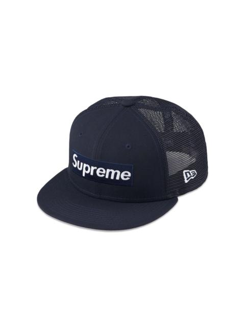 Supreme Box Logo Mesh Back New Era 'Navy'