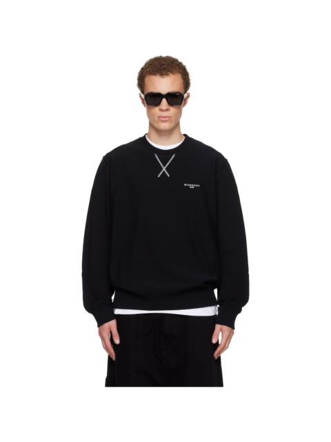 Givenchy Black Couture Seam Sweatshirt
