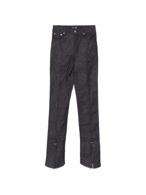 MUGLER Black Laser Snake Jeans | REVERSIBLE