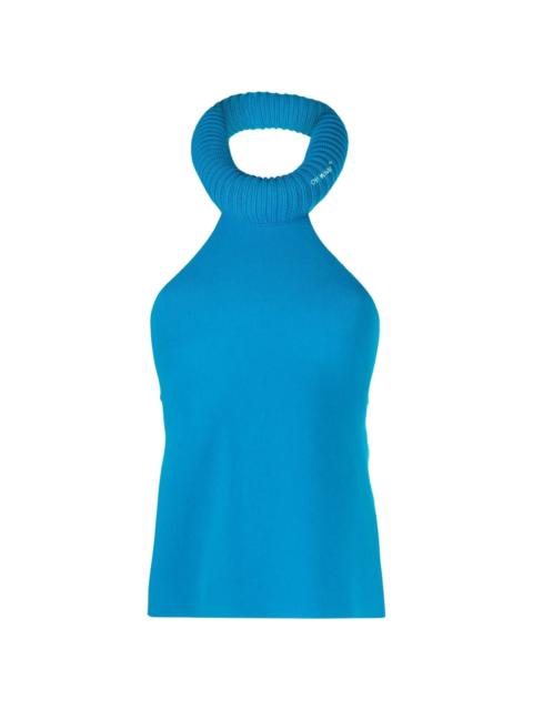 Off-White tubular open-back top