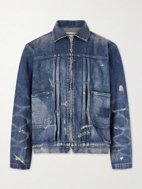 NEIGHBORHOOD Distressed Denim Jacket